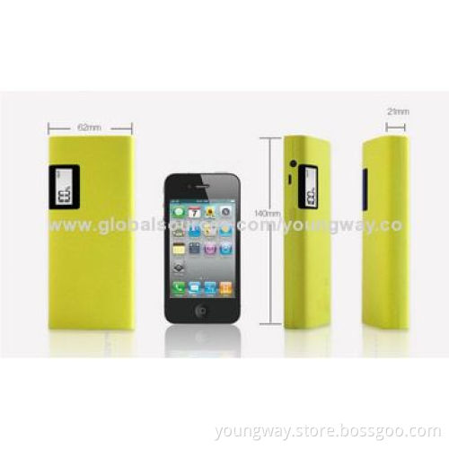 8000mAh Portable Power Bank, OEM Mobile Charger, Flashlight , Size: 140*62.8*21.5mmNew